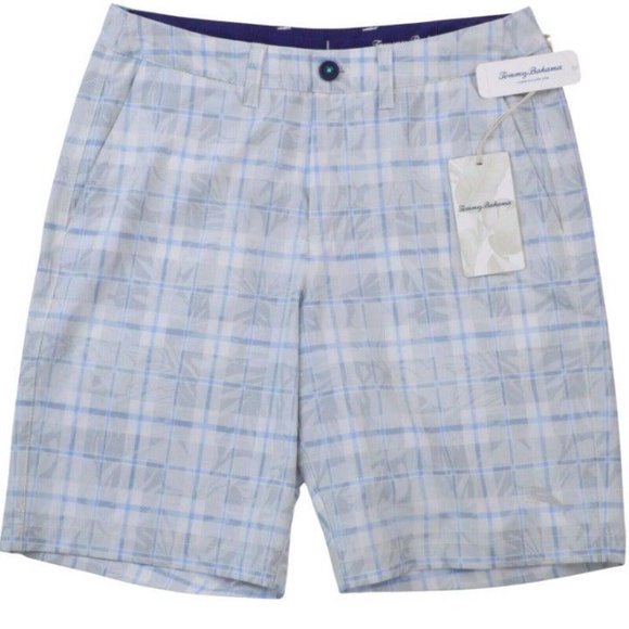 Tommy Bahama Other - NEW Tommy Bahama Mens Shorts 29 Grey Blue Check